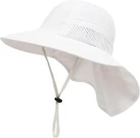 Baby Sun Hat UPF 50  Toddler Wide Brim Beach Hats for Boys Girls 0-6 Years
