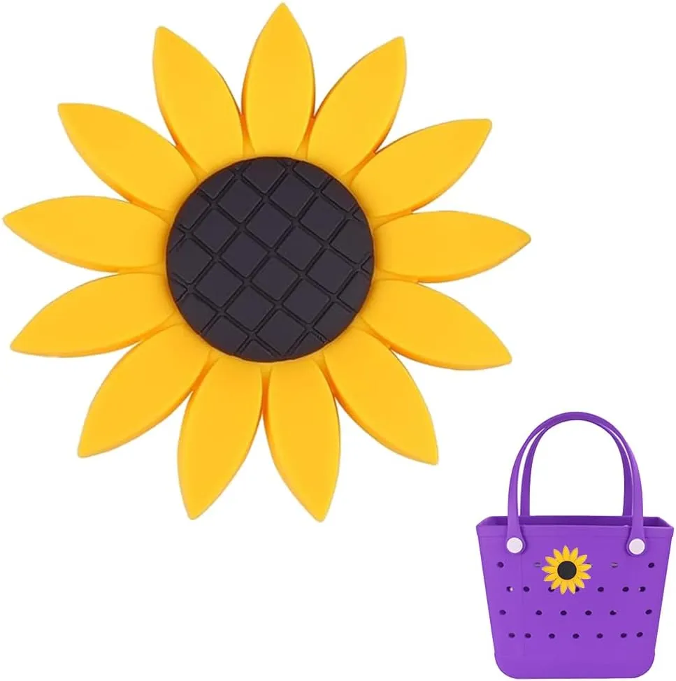 Beach Bag Accessories PVC Rubber Inserts Charms for Bogg Bag Totes (Coconut, Shoes,Windmill)