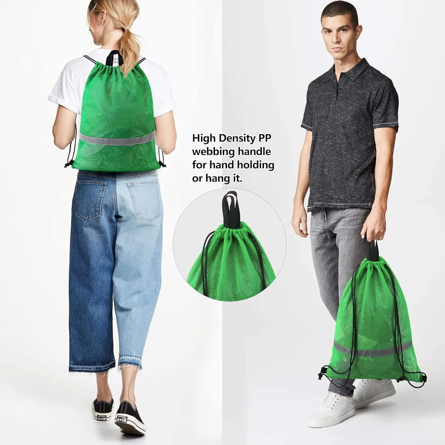 BeeGreen Drawstring Backpack for Men Women Athletic Gym Sports Workout Beach Swim 