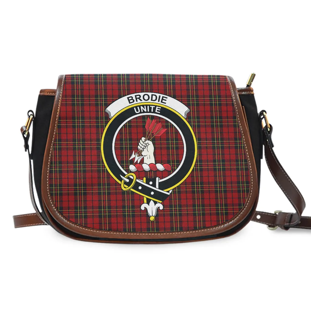 Brodie Tartan Saddle Bag with Family Crest