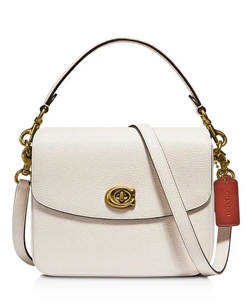 Cassie 19 COACH Signature Shoulder Bag, White
