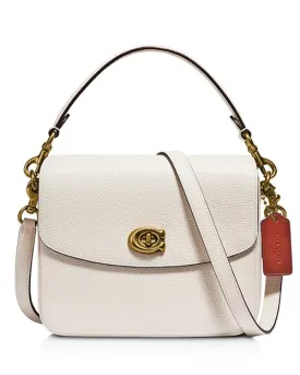 Cassie 19 COACH Signature Shoulder Bag, White
