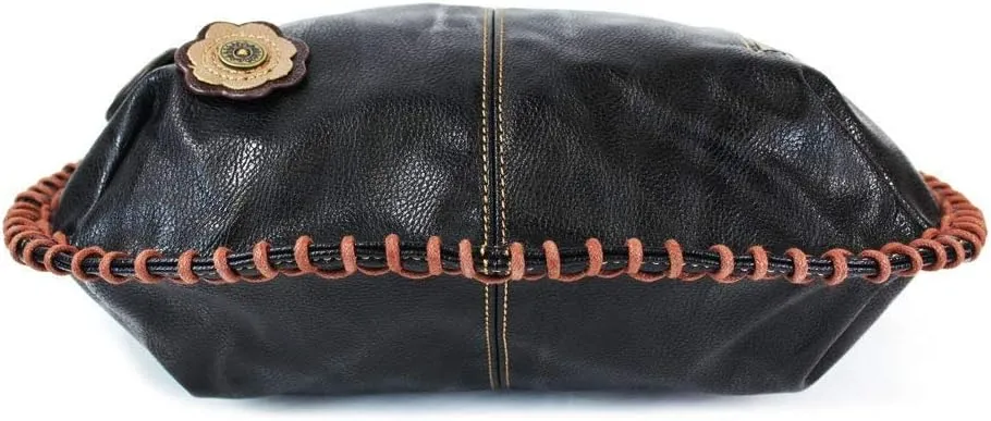 CHALA Handbags Charming Crossbody or Shoulder Convertible Large Chala Purse - BLACK