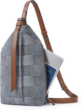 CLUCI Crossbody Bags for Women, Denim Sling Bags for Women, Cross Body Bag for Woman,Leather Cross Body Bag Daypack