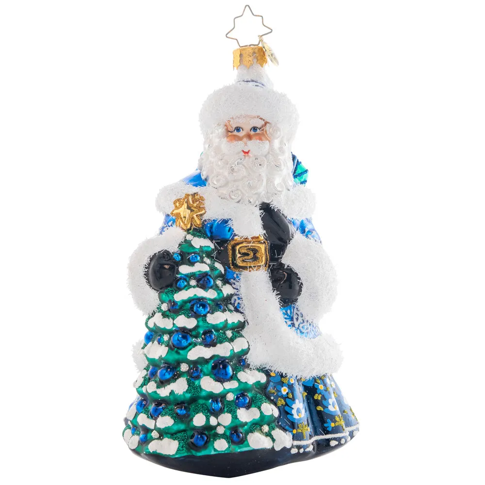 CR, Winter Hues Santa, 1021453, Radko