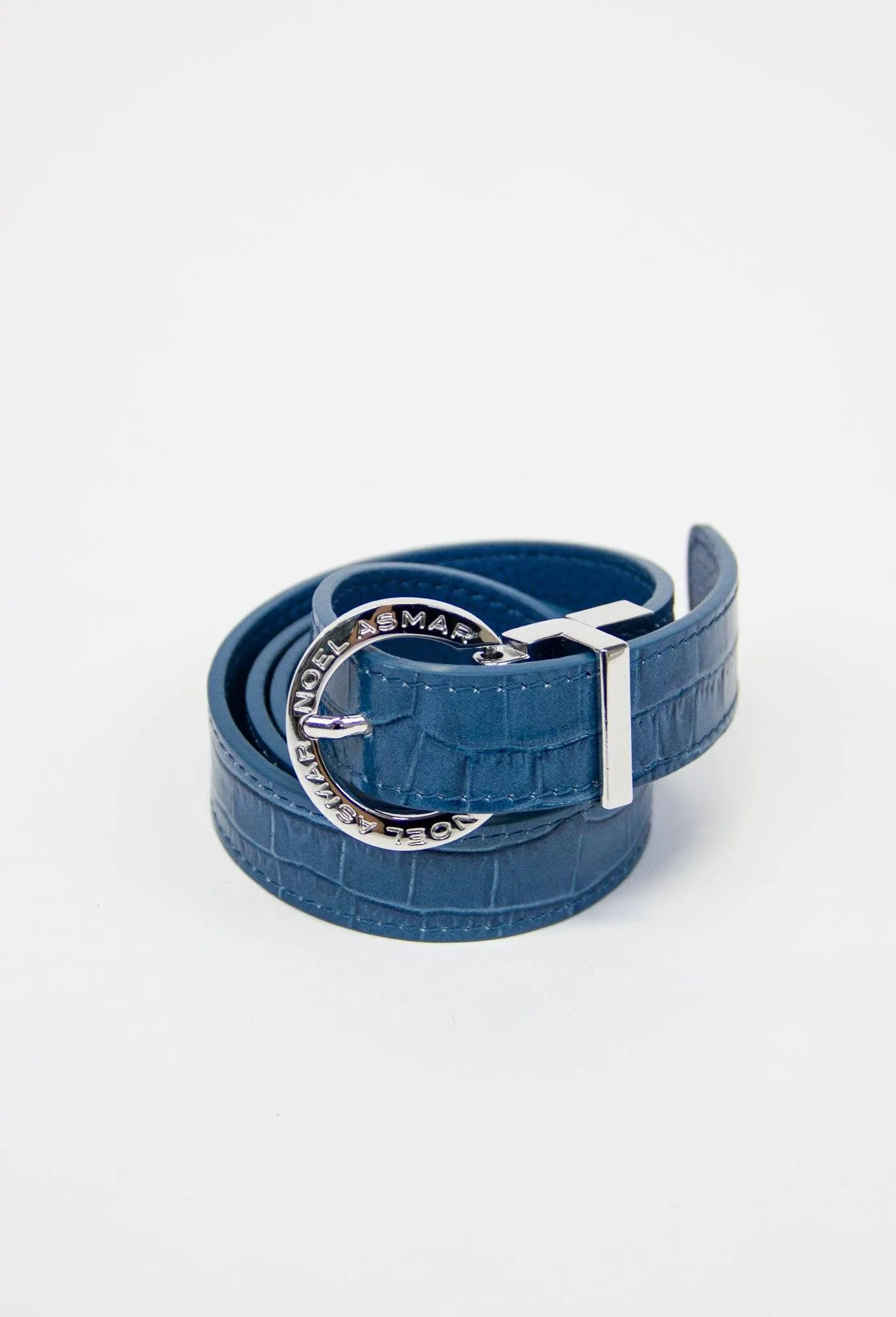 Demi Crocodile Belt (Chrome Accents)