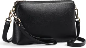 GAEKEAO Crossbody Bags for Women RFID Blocking Leather Cross Body Bag Purses Women's Crossbody Handbags with Wristlet Strap