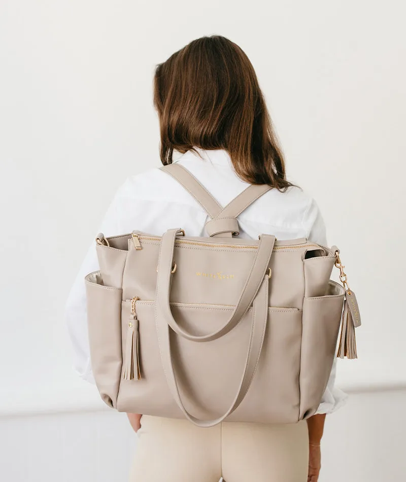 Gemini Convertible Backpack - Taupe