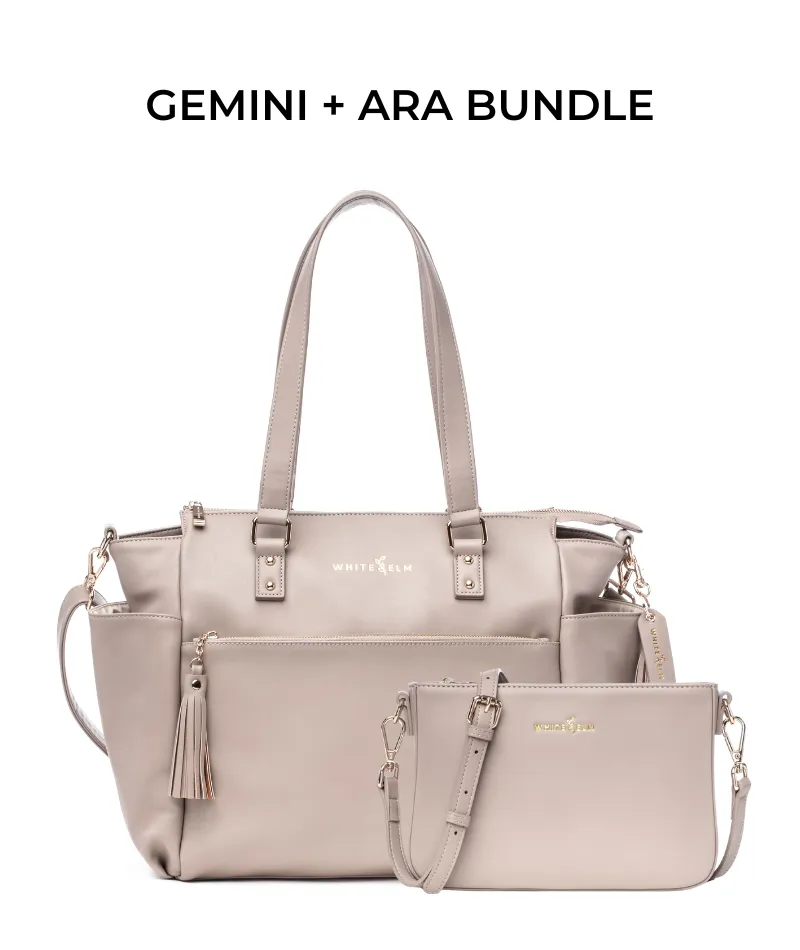 Gemini Convertible Backpack - Taupe