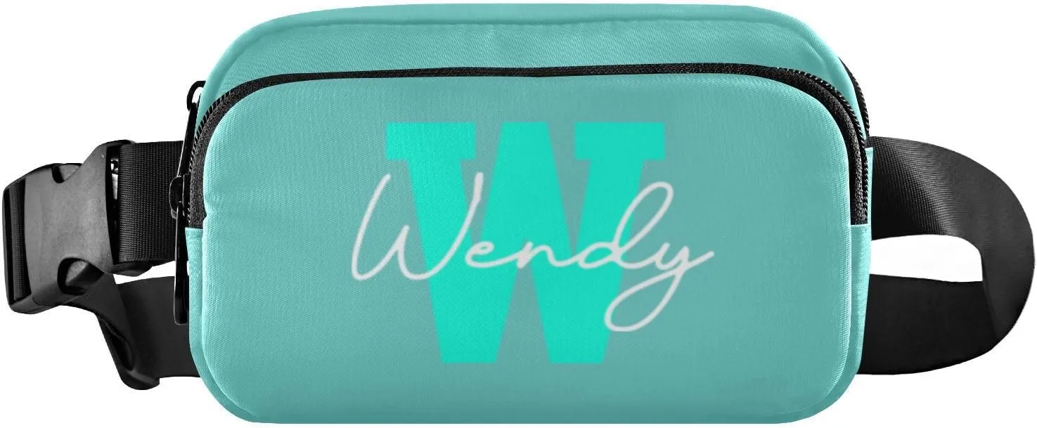 Generic Turquoise Custom Fanny Packs for Women Belt Bag Crossbody Bag Waterproof Fanny Pack Small Sling Bags Fashion Waist Packs Cross Body Bag for Traveling Running Sports Hiking Men