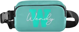 Generic Turquoise Custom Fanny Packs for Women Belt Bag Crossbody Bag Waterproof Fanny Pack Small Sling Bags Fashion Waist Packs Cross Body Bag for Traveling Running Sports Hiking Men
