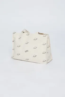 GYM BAG BLACK OUTLINE PLANETS