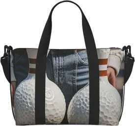 Gym Bag Bowling Balls Duffel Bag for Men Women Travel Overnight Bag with Shoe Compartment Workout Bags