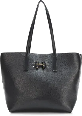 Halston Tara Signature Logo Open Top Tote