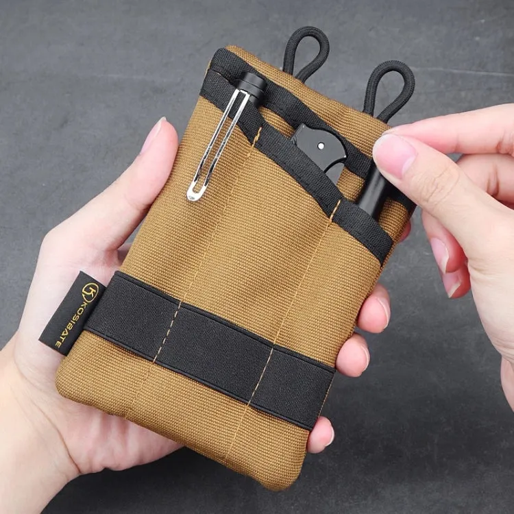 KOSIBATE H250 Outdoor Portable Card Holder Key Storage Bag (Khaki)