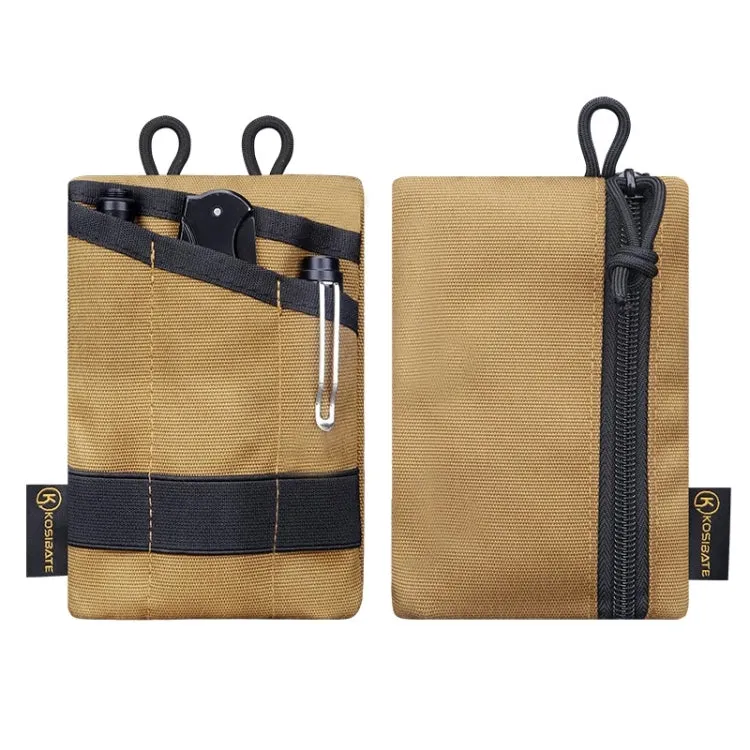 KOSIBATE H250 Outdoor Portable Card Holder Key Storage Bag (Khaki)