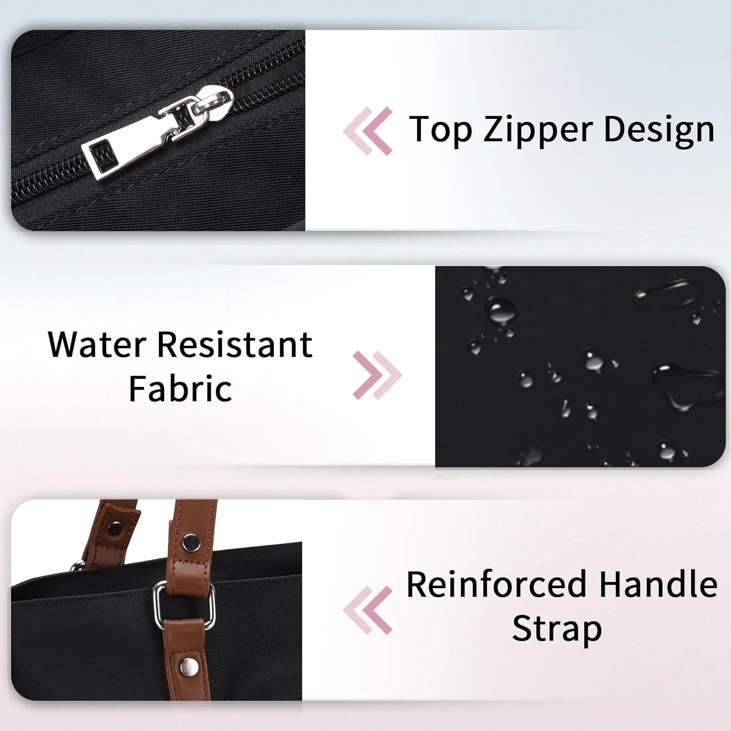 Laptop Tote Bag for Women, 15.6 Inch Computer Shoulder Bag Teacher Work Bag Travel Purse with Small Pouch VONXURY