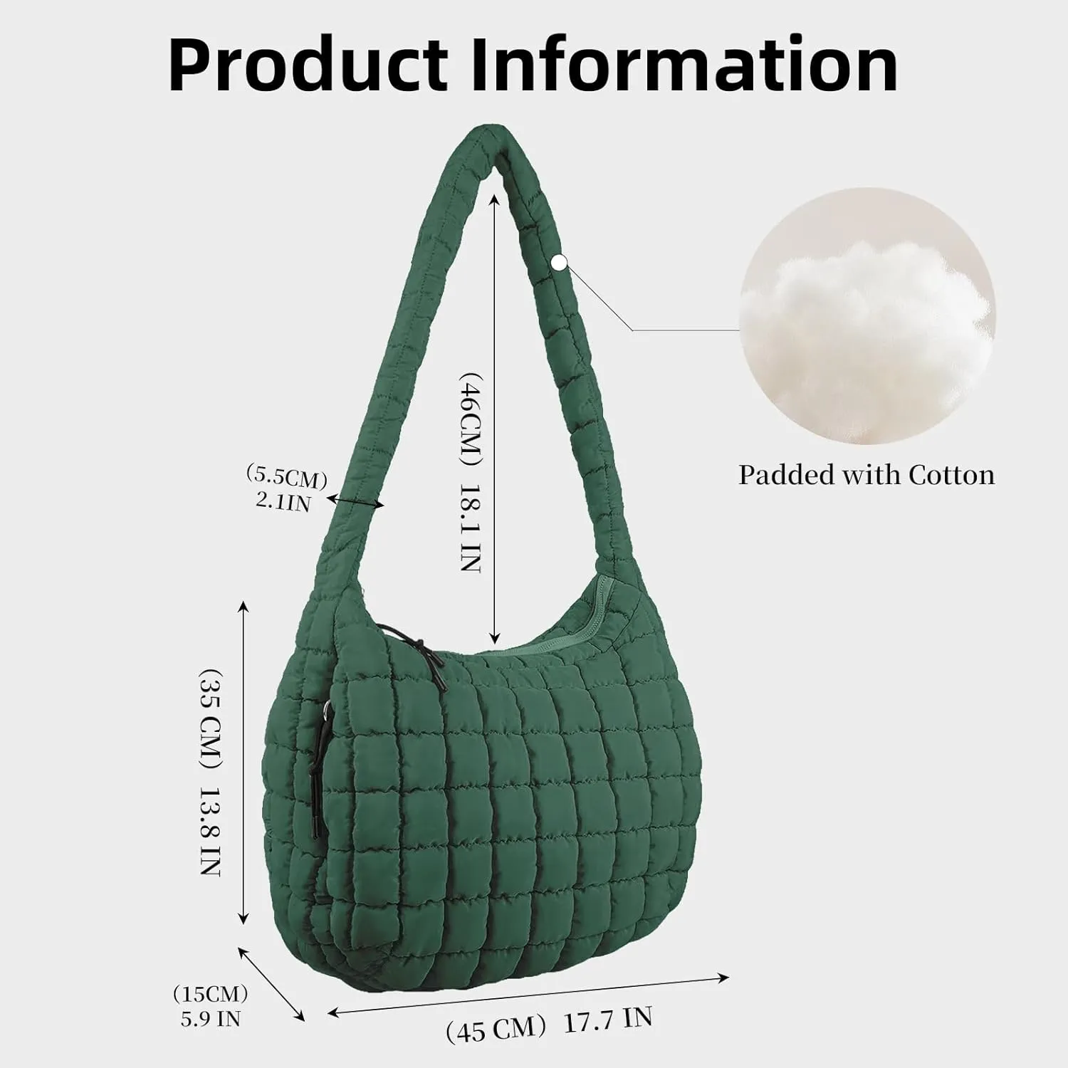 Large Quilted Tote Bag Crossbody Puffer Tote Bags for Women Quilted Hobo Bags Carryall Shoulder Bubble Bag