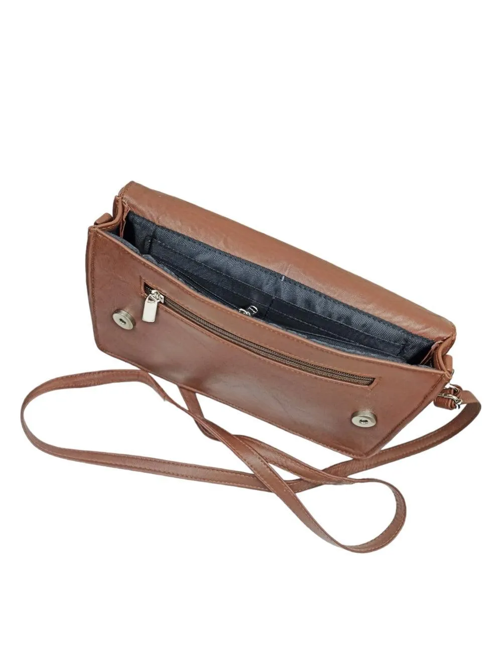 Leather Sling Bag | Aari Hand Clutch | 10"  Big Clutch Leather