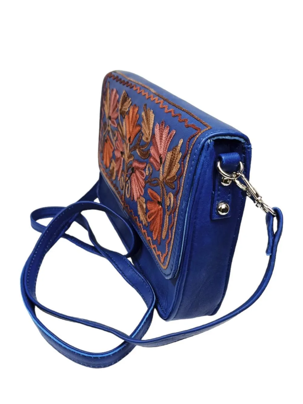 Leather Sling Bag | Aari Hand Clutch | 10"  Big Clutch Leather