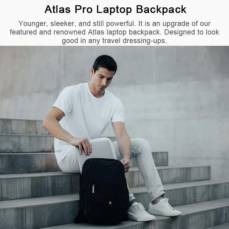 LEVEL8 Atlas Pro Laptop Backpack Shoulders Bag(Black)