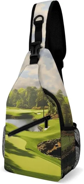 Lightweight Chest Bag Crossbody Bag Golf Court Sling Backpack for Women Men Sports Travel