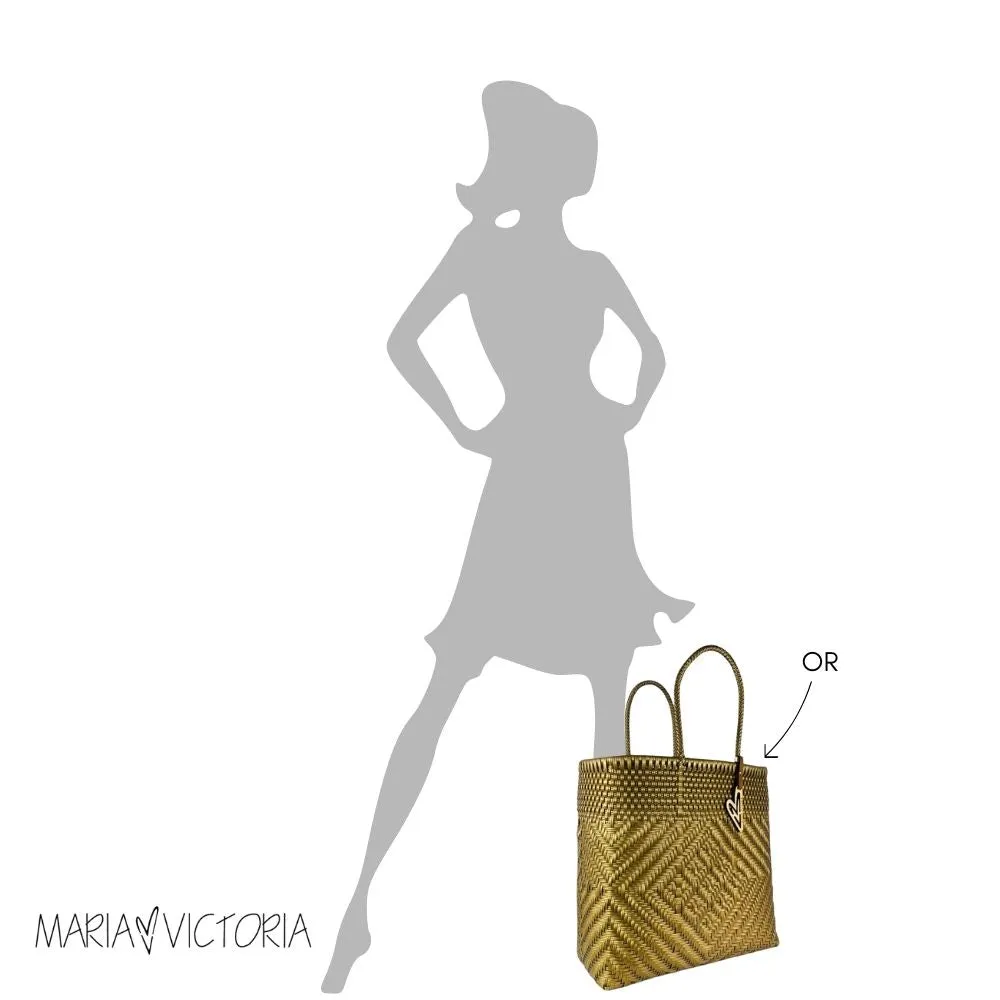 Maria Victoria | Dust Tote | Upcycled, Handwoven, Multicolor Tote