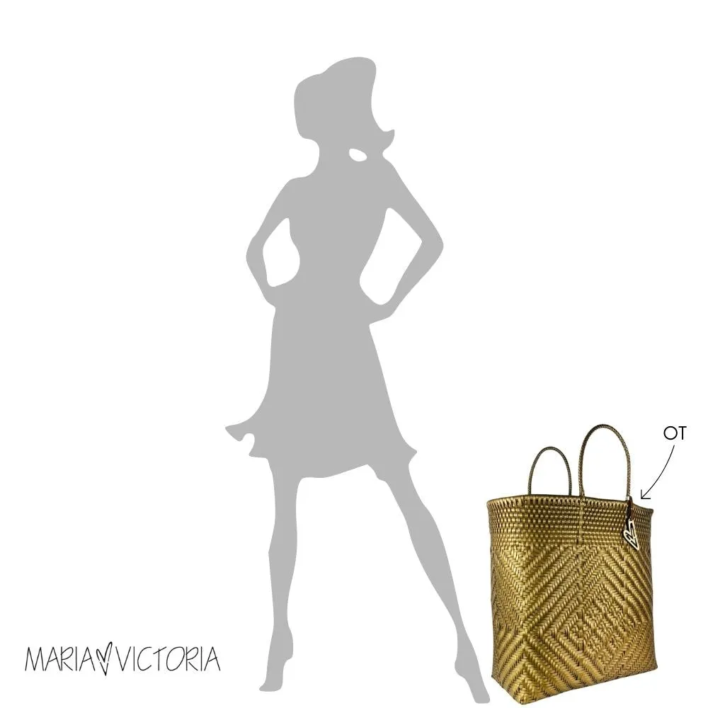 Maria Victoria | Dust Tote | Upcycled, Handwoven, Multicolor Tote