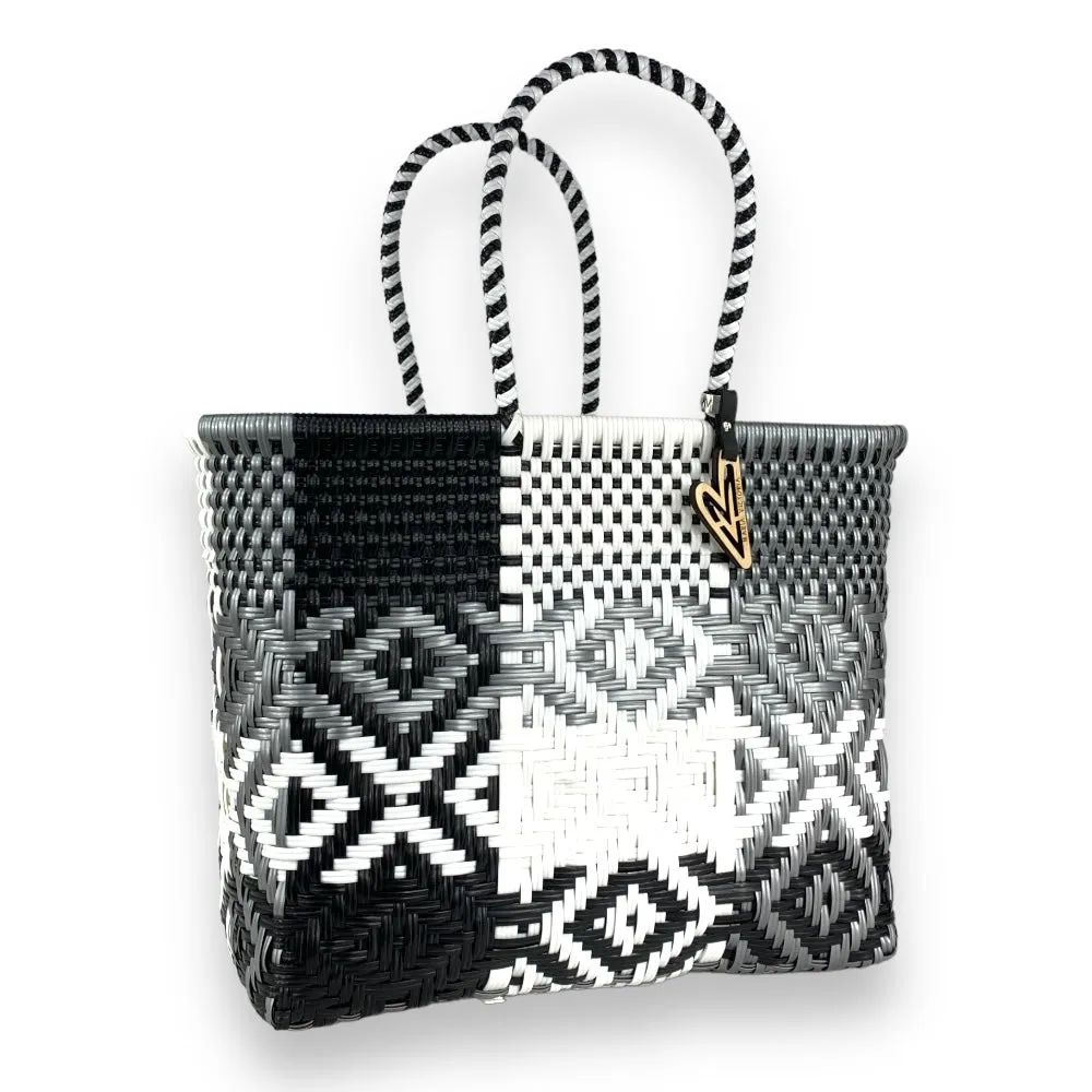 Maria Victoria | Dust Tote | Upcycled, Handwoven, Multicolor Tote