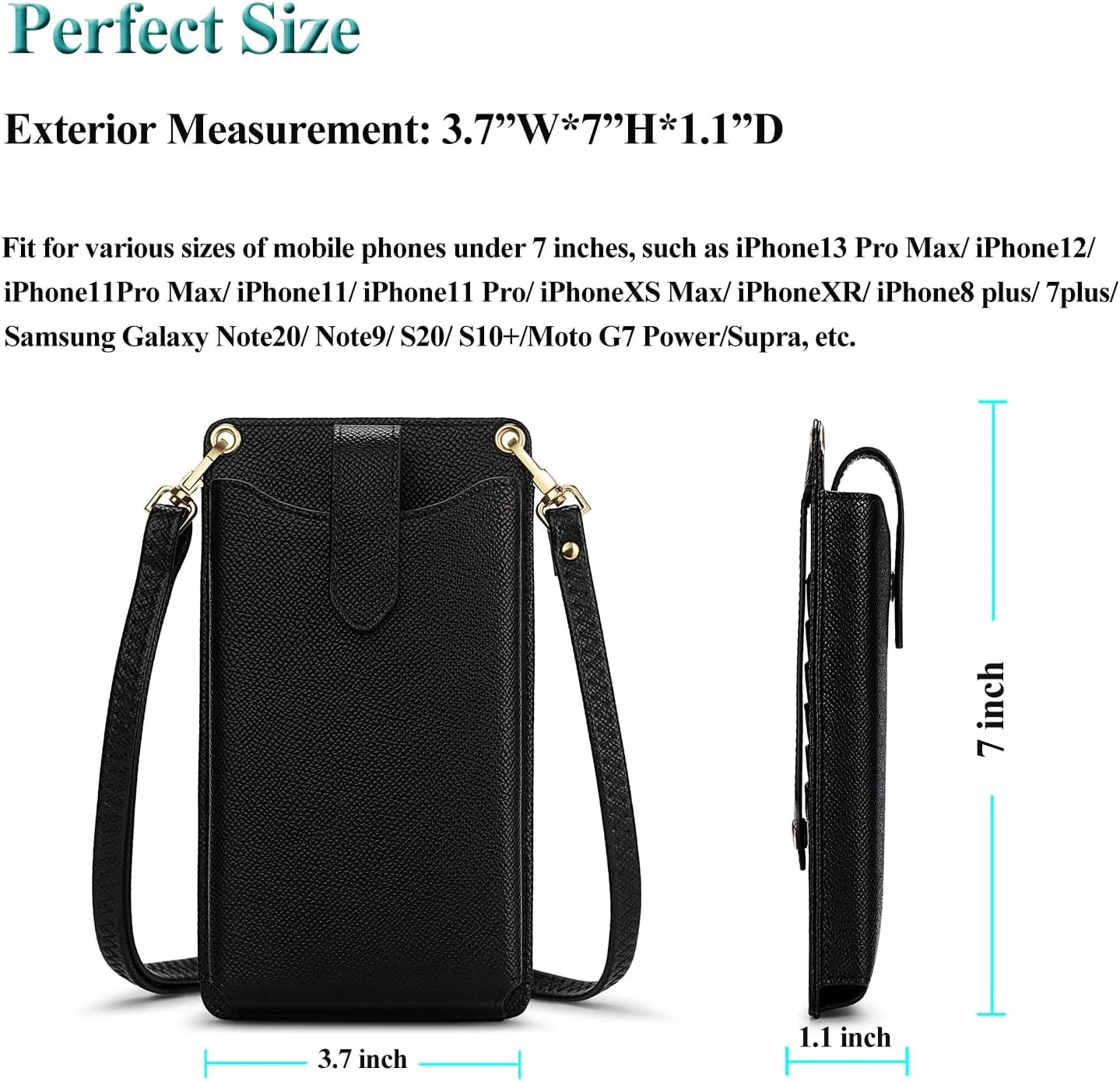 Peacocktion Small Crossbody Cell Phone Purse for Women, Lightweight Mini Small Crossbody Bags for Women with Card Slots