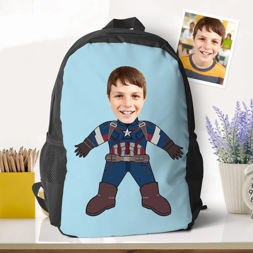 Personalized Minime Photo Backpack Back To School Gifts For Kids Boys Custom School Backpacks