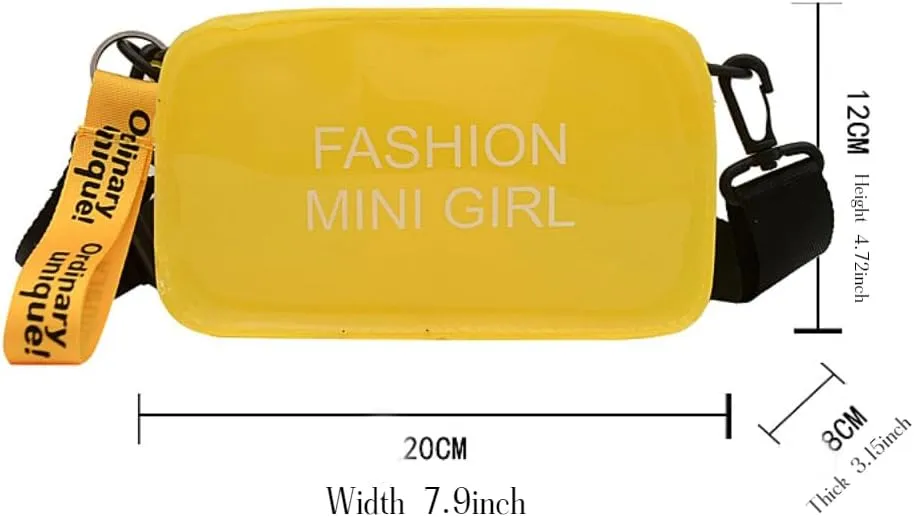 Small Transparent Jelly Bags Jelly Purses Women's Crossbody Bag Clear Shoulder Bags for women PVC Handbags