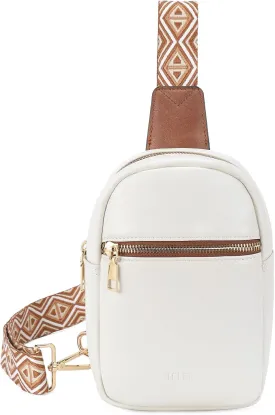 Telena Crossbody Sling Bags for Women, PU Leather Fanny Packs Cross Body Bag for Woman
