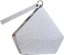 Women Evening Bag Sequin Clutch Bag Bridal Wedding Purse Ladies Sparkly Handbag Glitter Pentagon Shoulder Bag